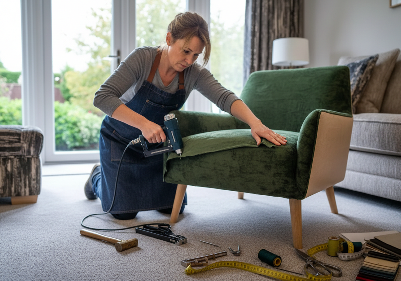 Elegant dining chair furniture upholstery process